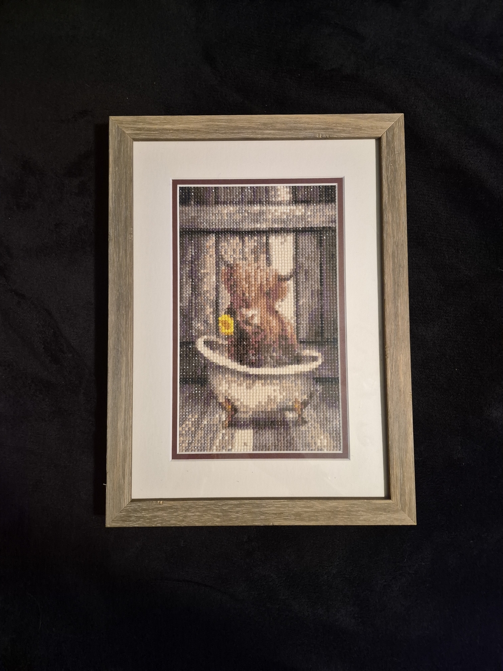 Framed Highland Cow Diamond Art Wall Decor